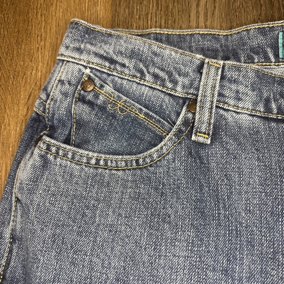 Wrangler Cash‎ Cowgirl Cut Jeans Women's 9/10 Mid Rise Cotton Western Split Hem - Picture 8 of 16
